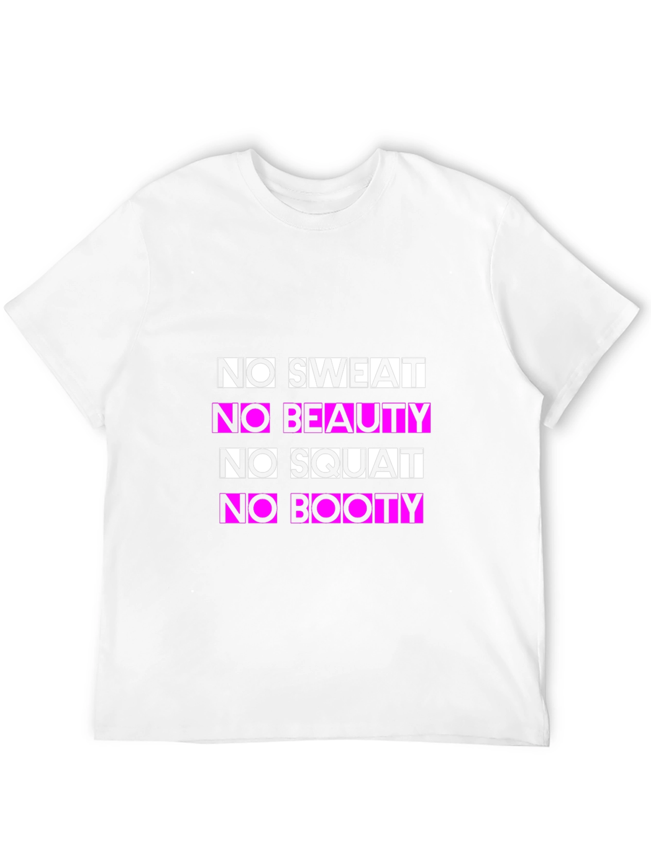 No Sweat No Beauty Funny Fitness T-Shirt