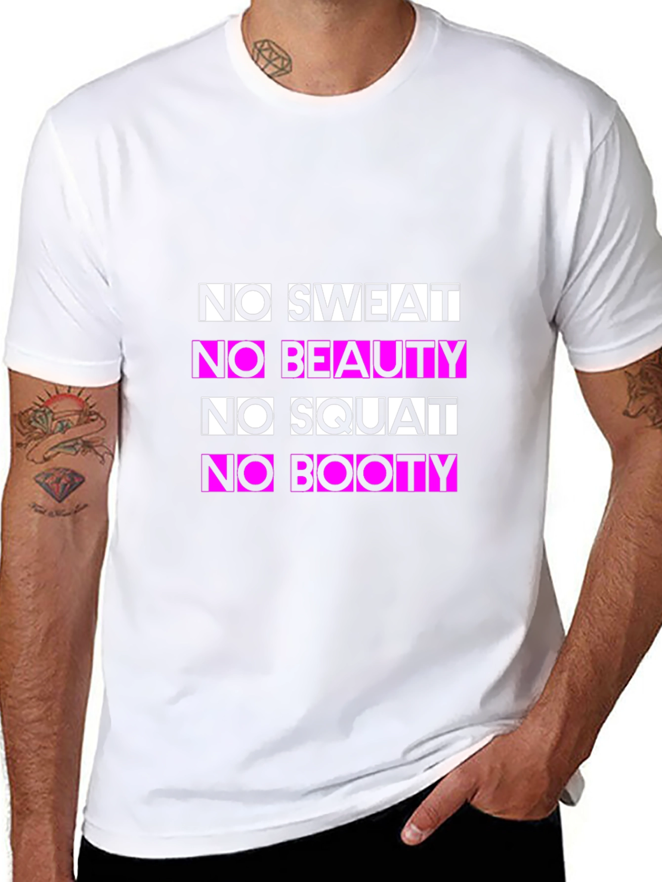 No Sweat No Beauty Funny Fitness T-Shirt