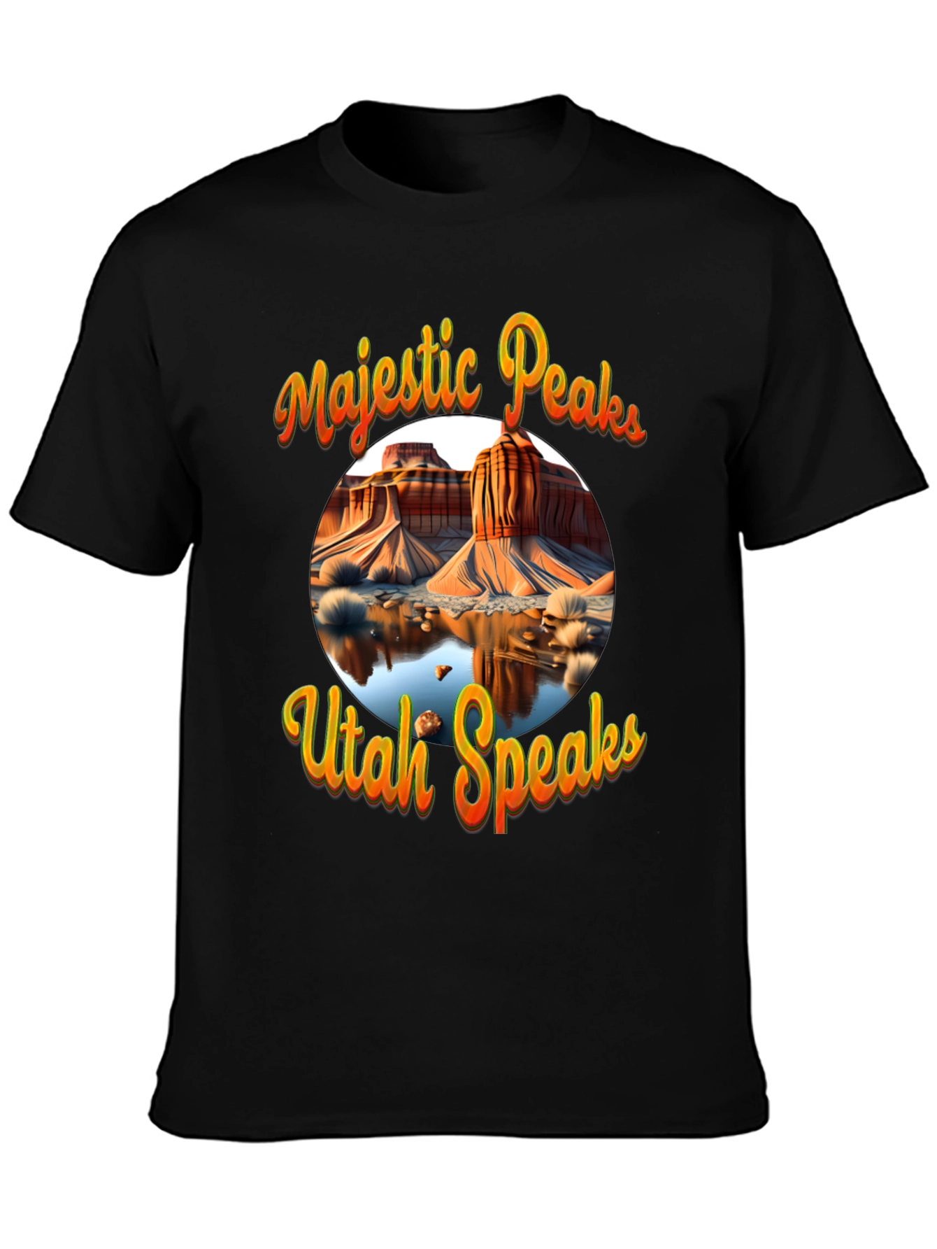 Majestic Peaks Utah Speaks Graphic Tee