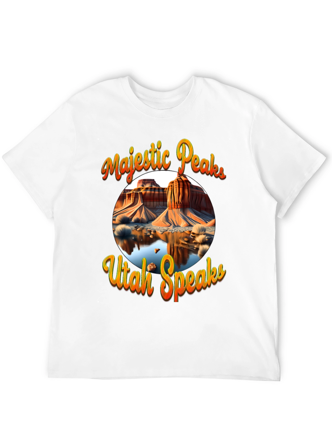 Majestic Peaks Utah Speaks Graphic Tee