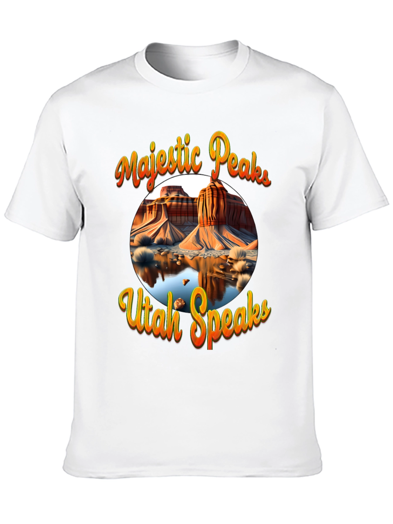 Majestic Peaks Utah Speaks Graphic Tee