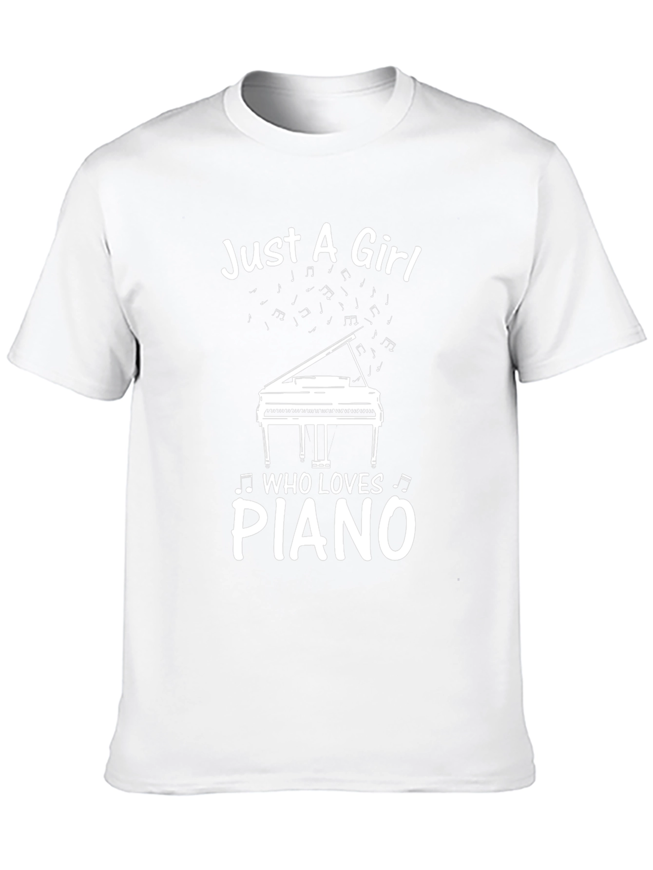 Just a Girl Who Loves Piano T-Shirt