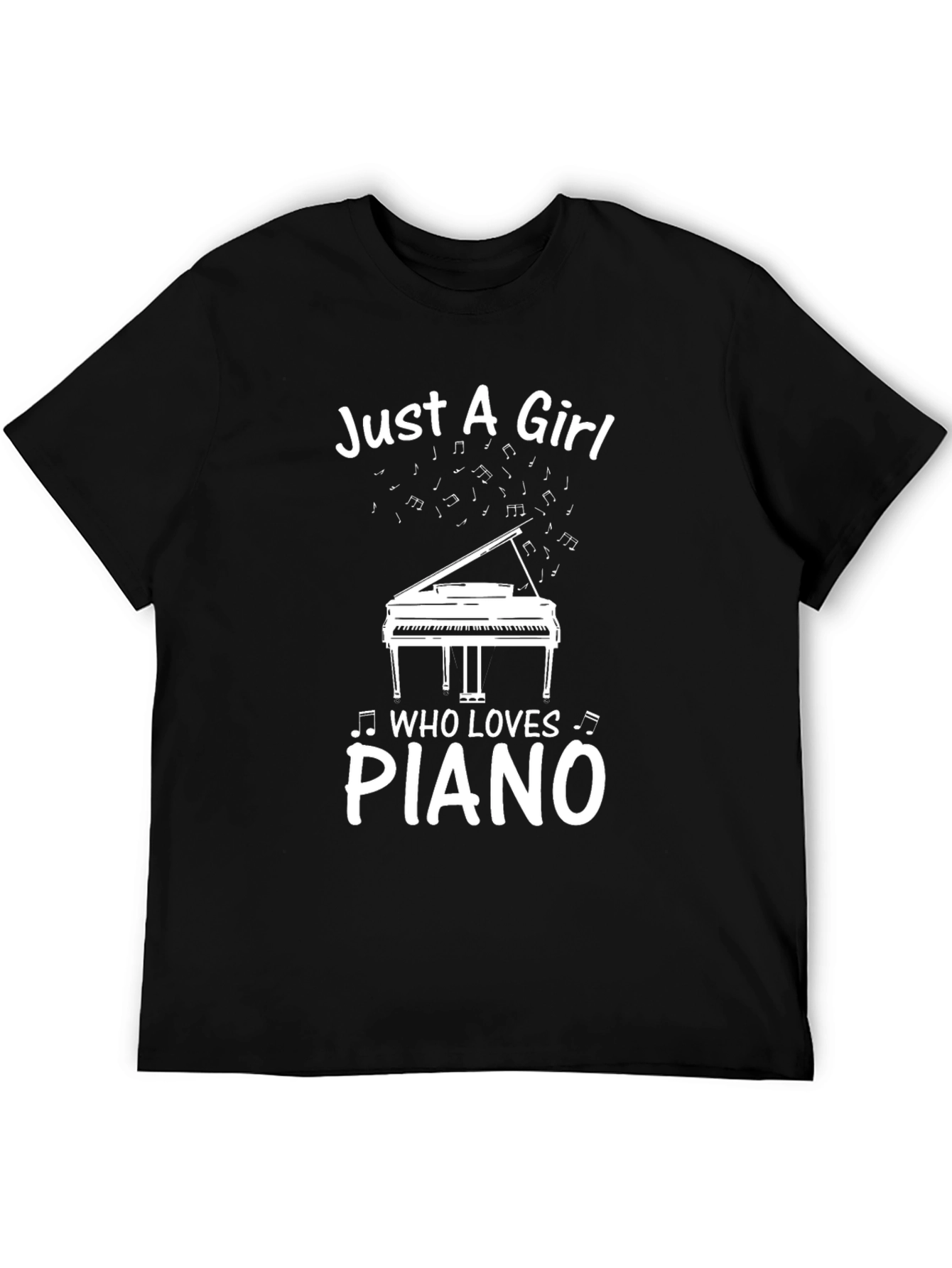 Just a Girl Who Loves Piano T-Shirt
