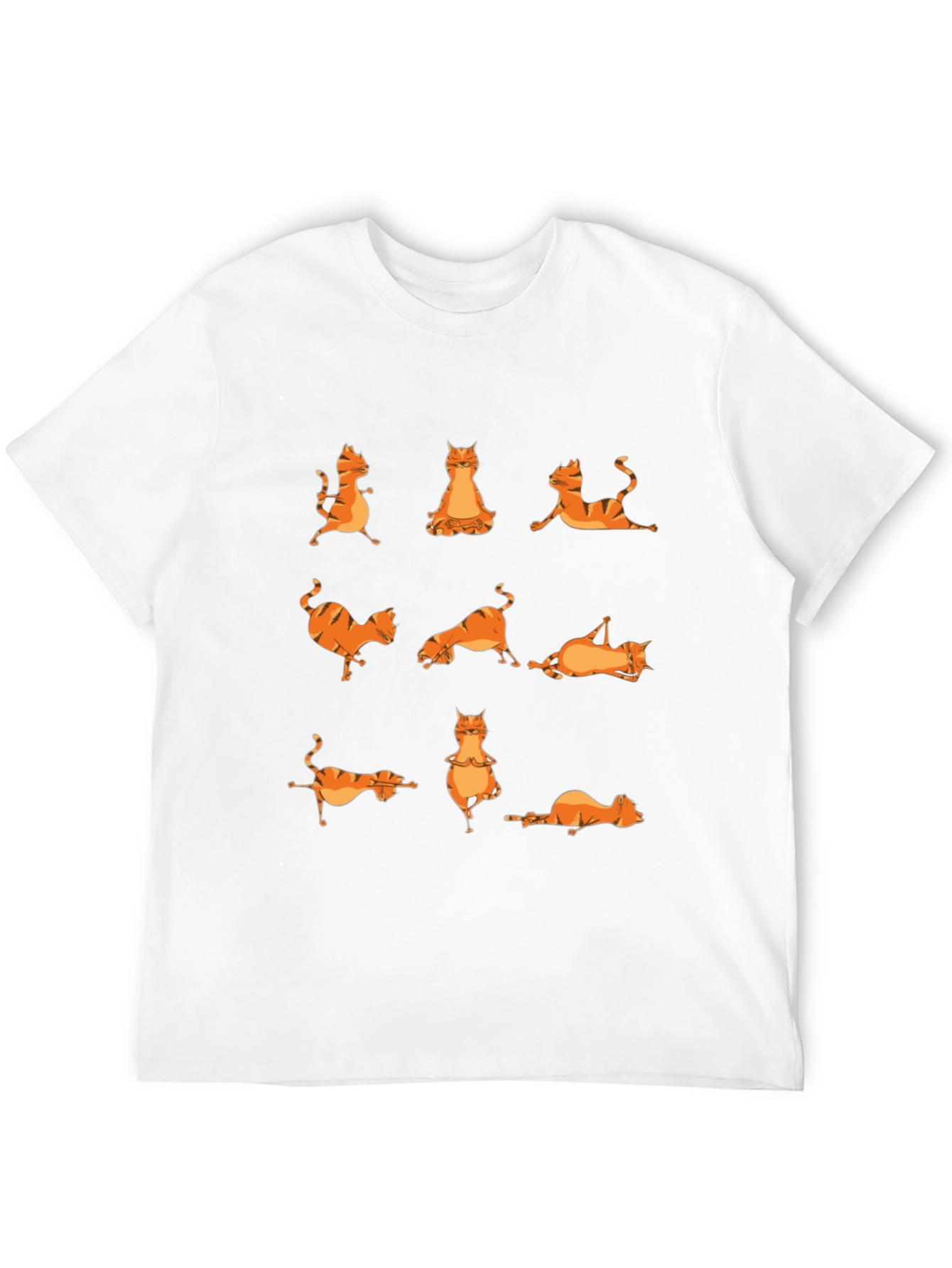 Yoga Cat T-Shirt - Black Cotton Tee