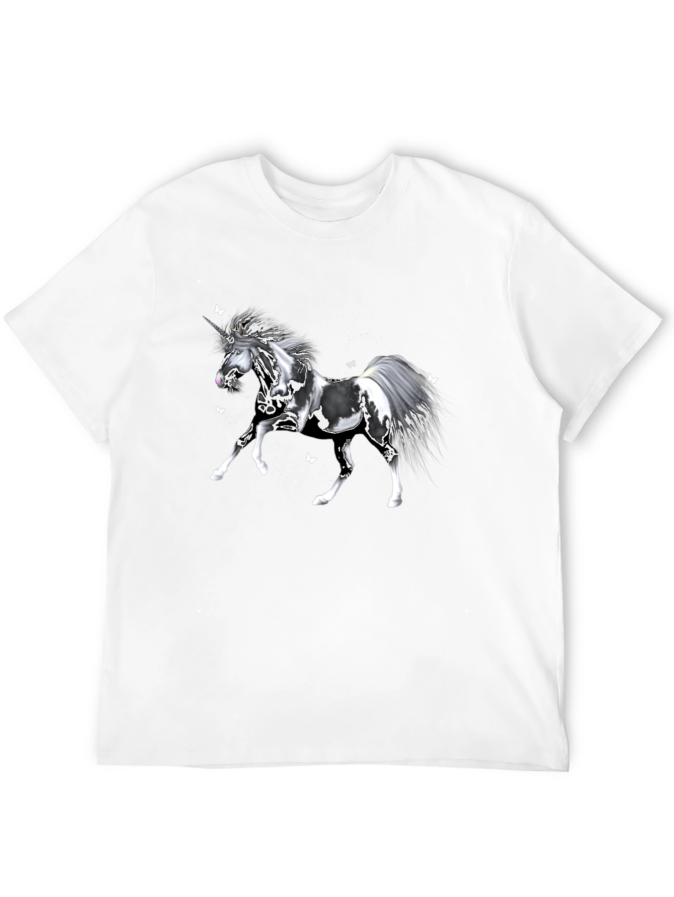 Unicorn Black T-Shirt Fantasy Graphic Tee
