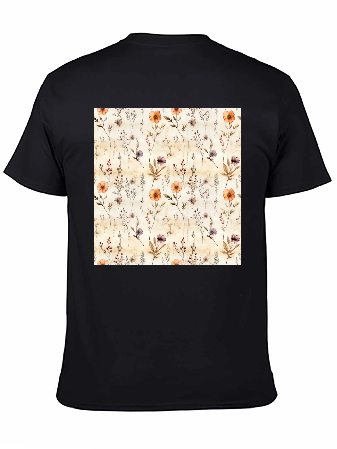 Floral Print Crew Neck T-Shirt