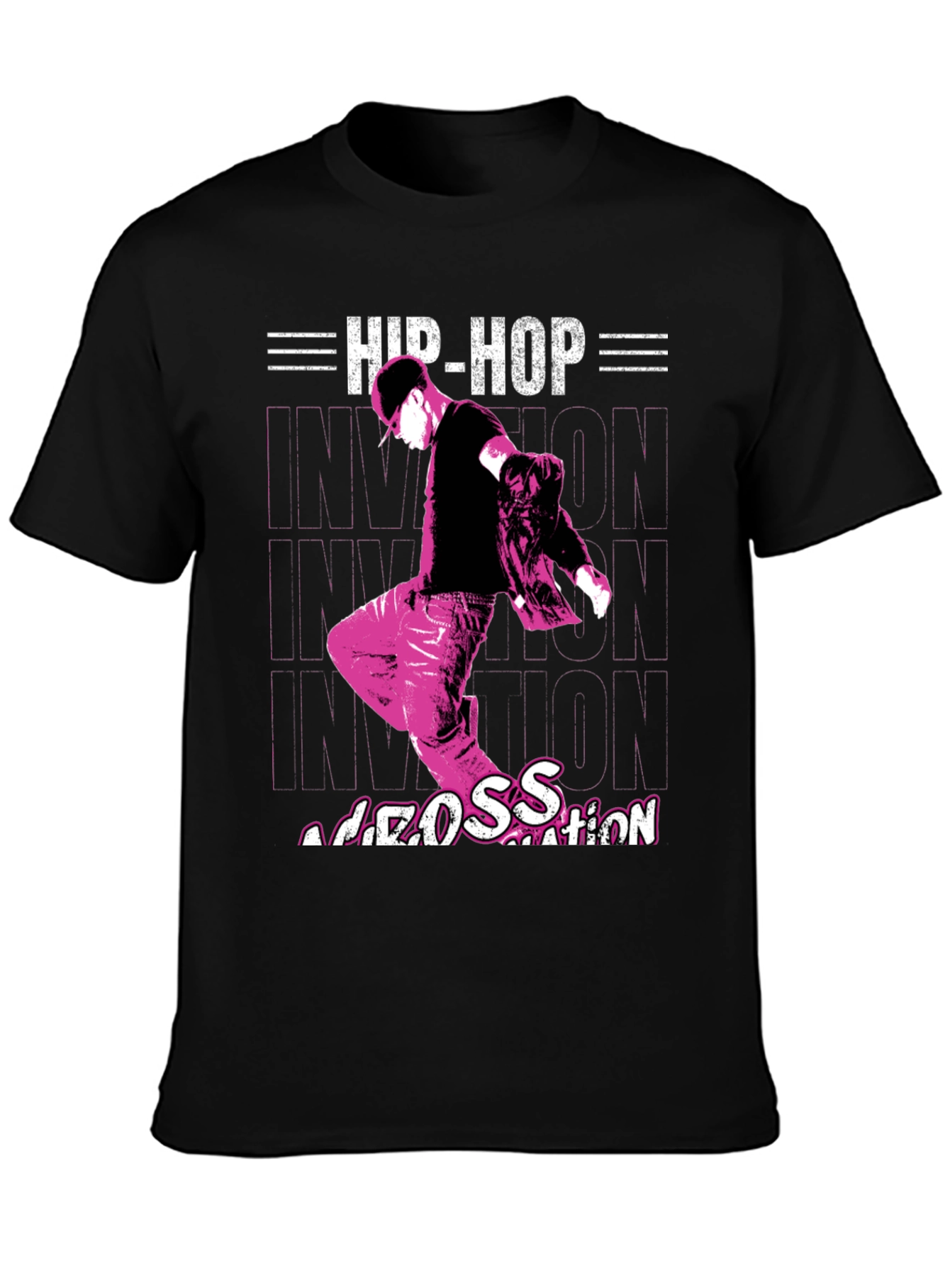 Hip-Hop Nation Graphic Tee - Black
