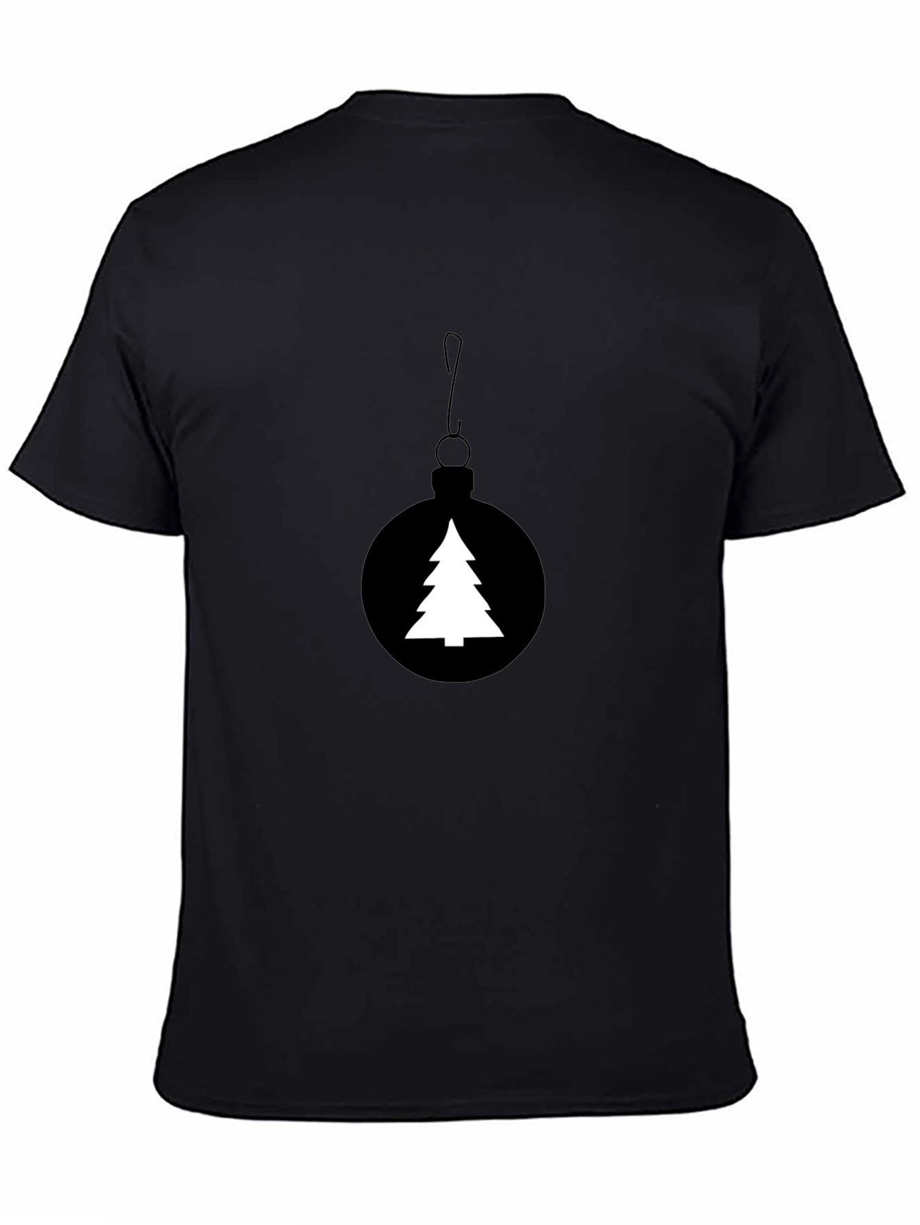 Christmas Tree Ornament Black T-Shirt