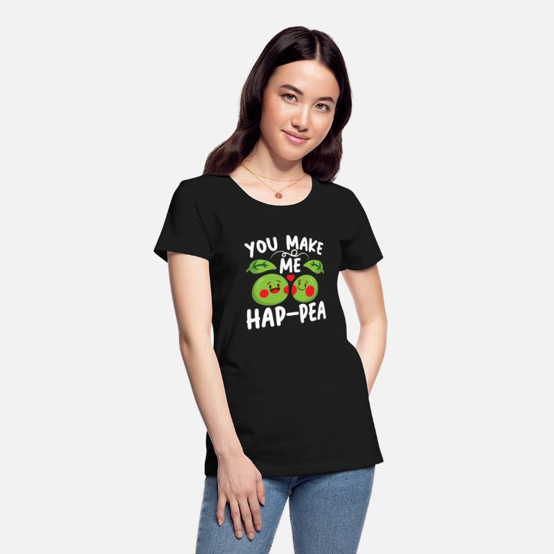 You Make Me Hap-pea for a Husband Wife Bride