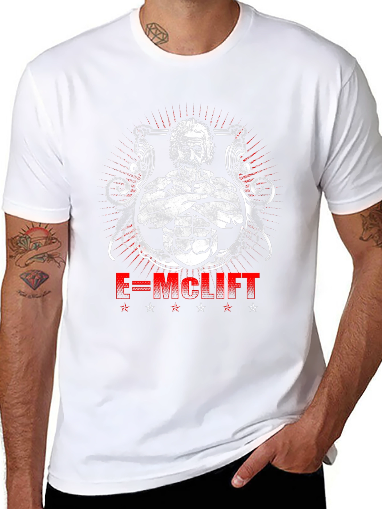 E=MCLIFT Einstein Gym T-Shirt