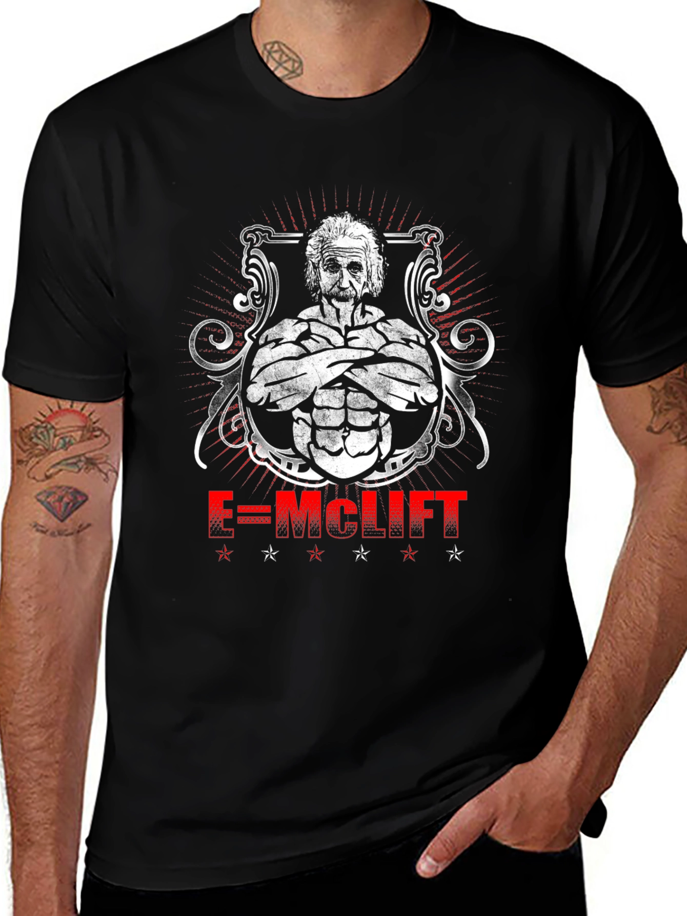 E=MCLIFT Einstein Gym T-Shirt