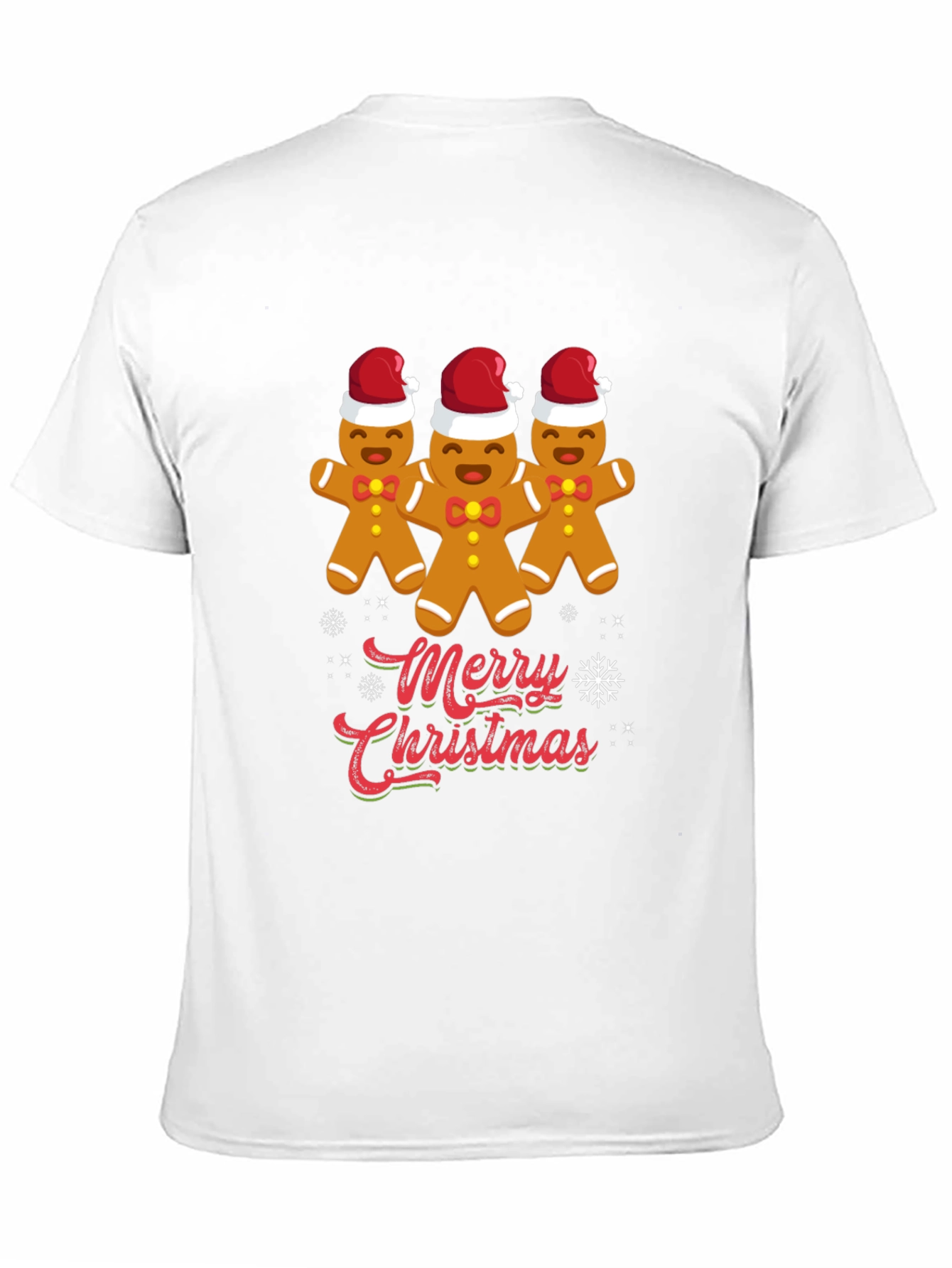 Merry Christmas Gingerbread Men Graphic Tee