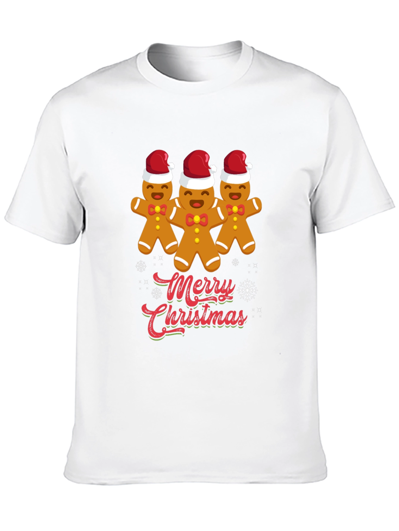 Merry Christmas Gingerbread Men Graphic Tee