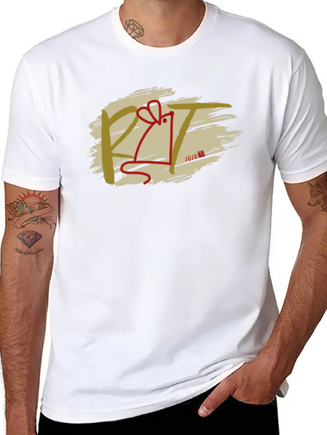 Year of the Rat T-Shirt - Black Cotton Tee