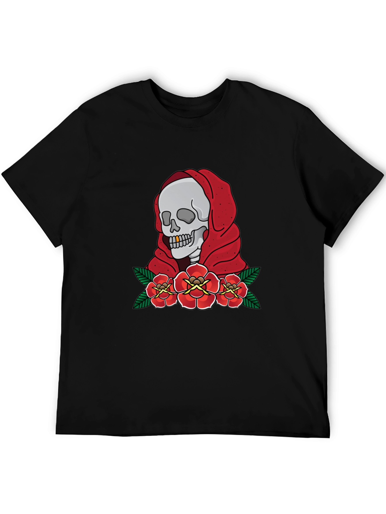 Skull & Roses Graphic T-Shirt