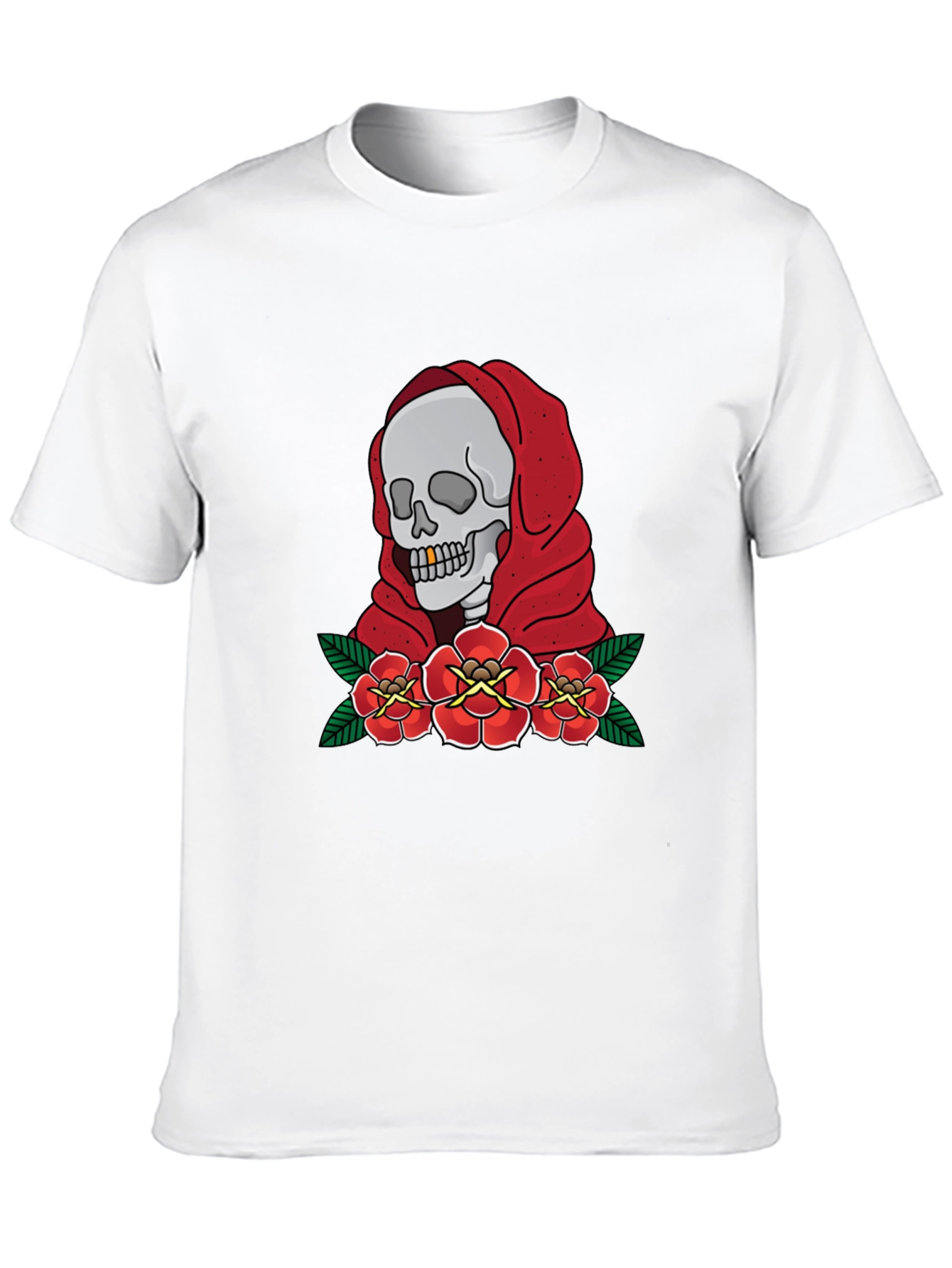 Skull & Roses Graphic T-Shirt