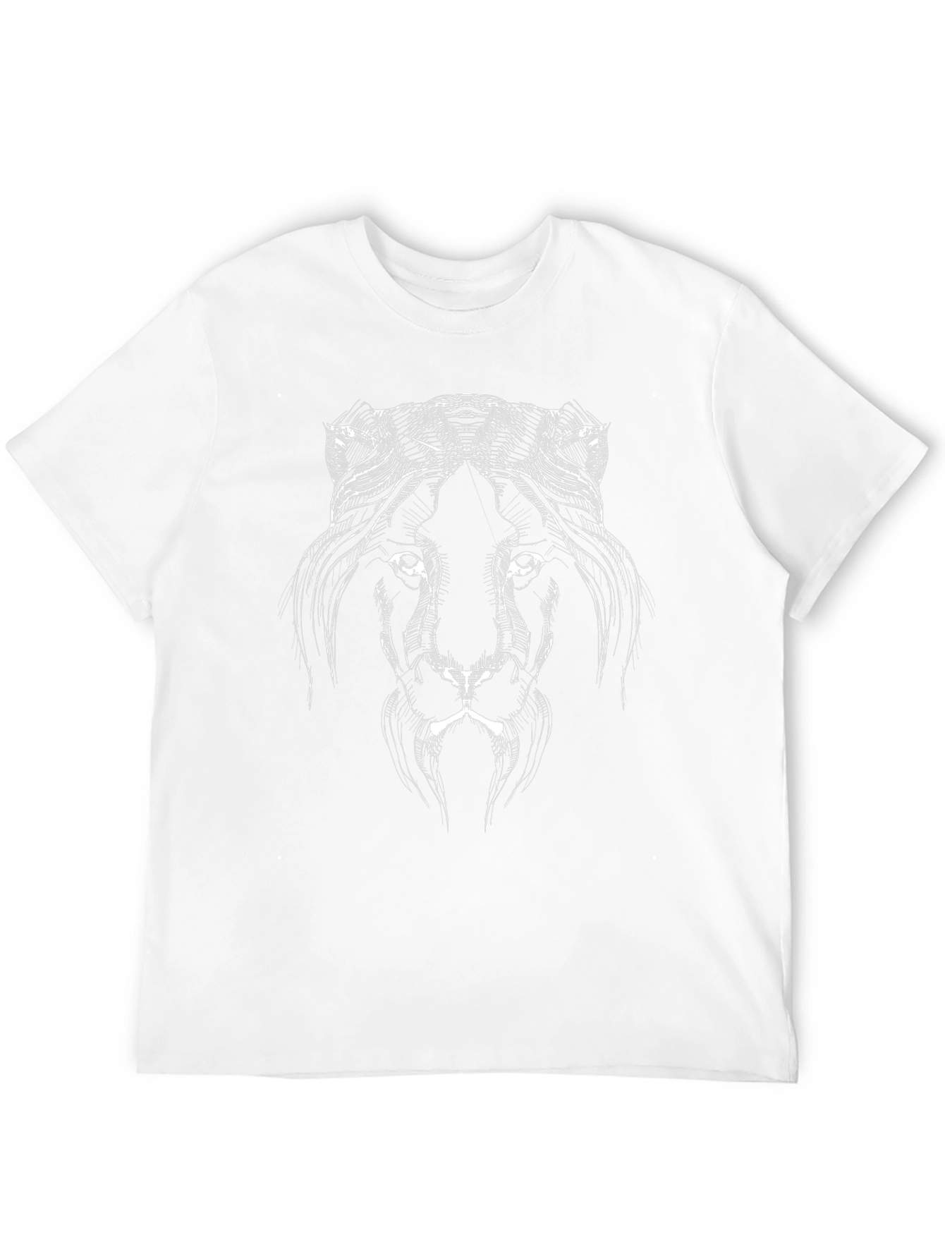 Lion Graphic Print Black Tee
