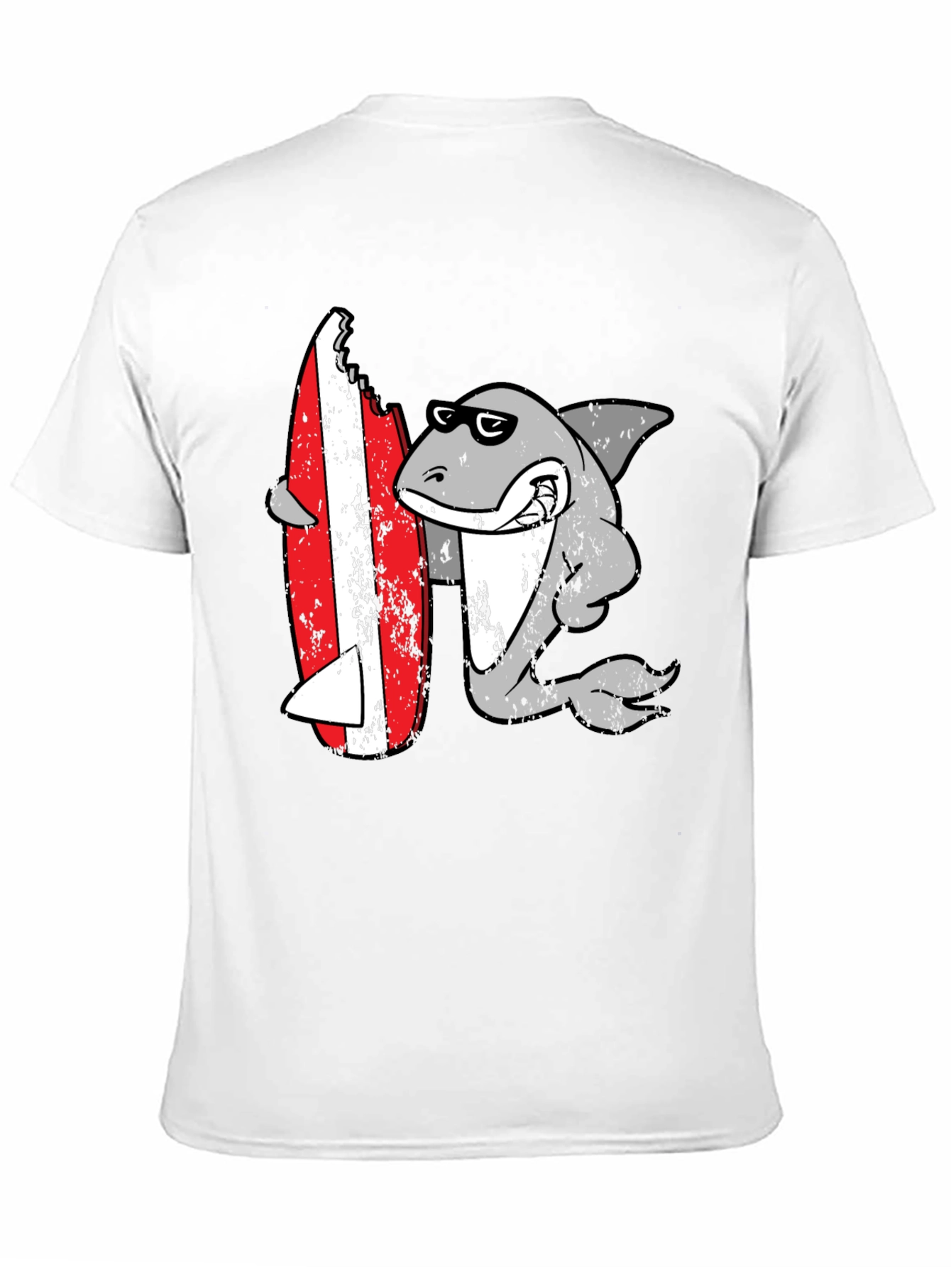 Shark Surfing T-Shirt - Fun Graphic Tee
