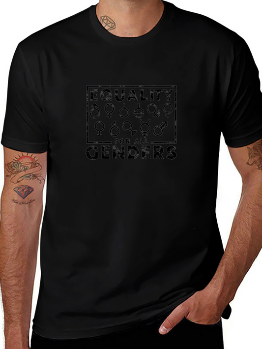 Equality for All Genders Black Graphic Tee