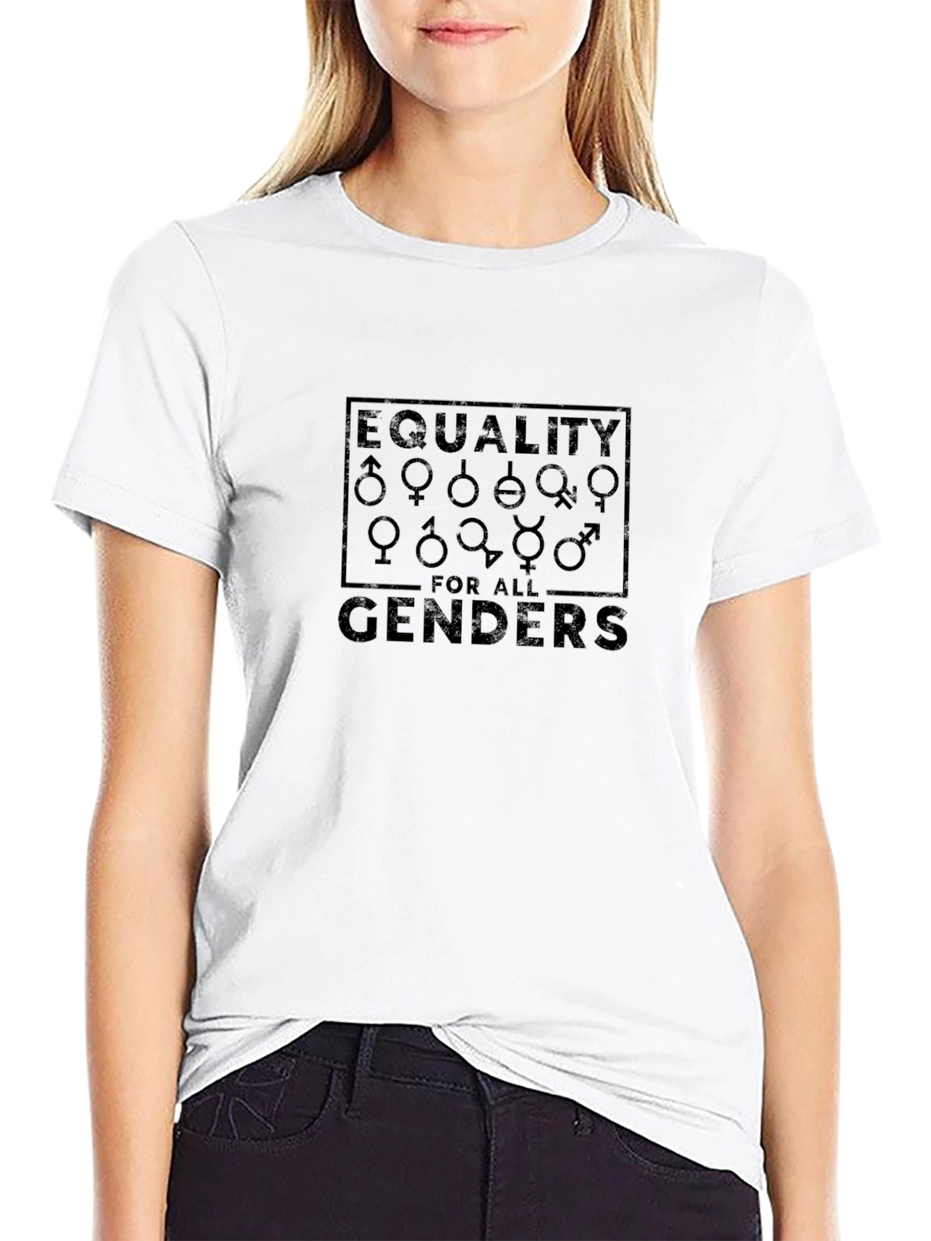 Equality for All Genders Black Graphic Tee