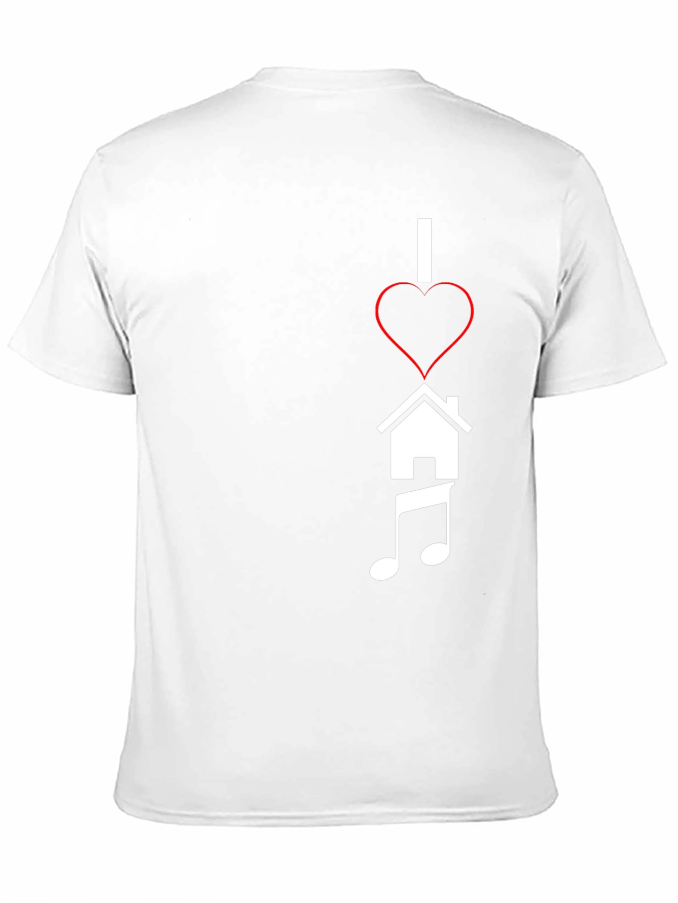 I Heart House Music Black Tee
