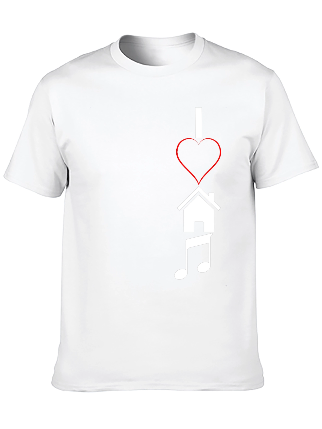 I Heart House Music Black Tee