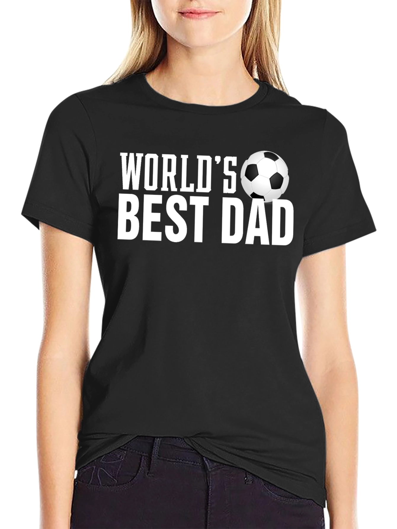 Worlds Best Dad Soccer Ball T-Shirt