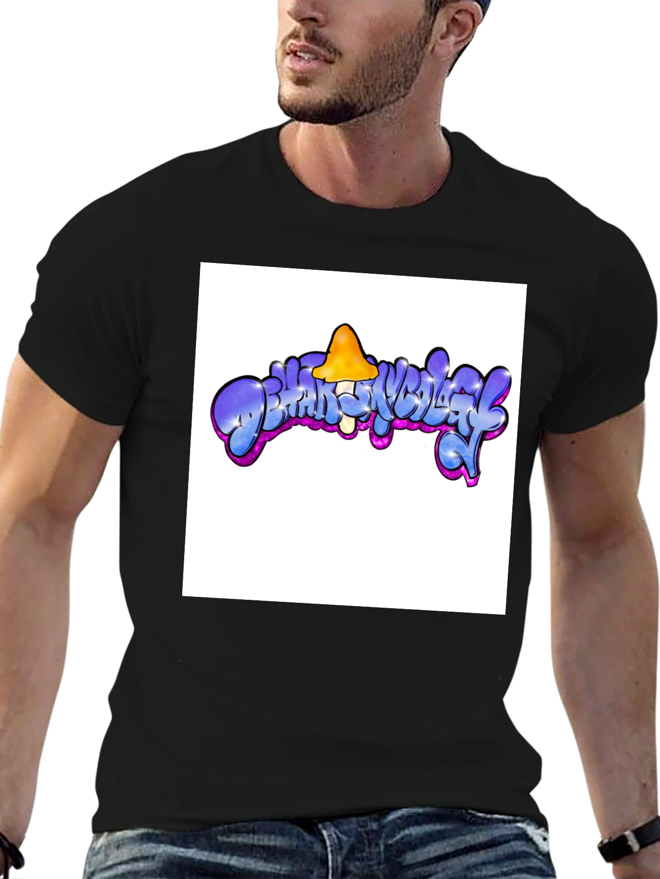 Psychedelic Mushroom Graphic T-Shirt