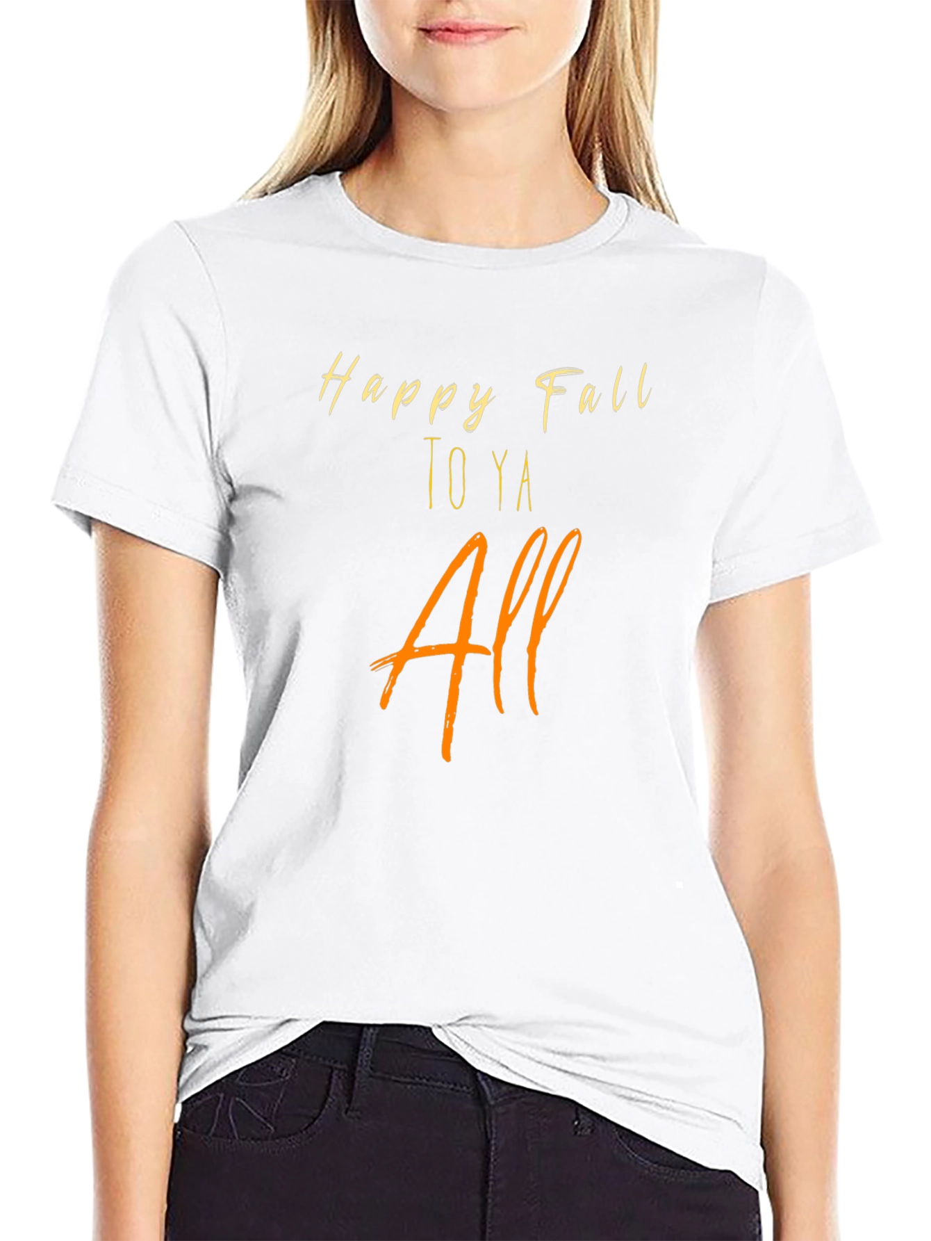 Happy Fall T-Shirt - Cozy Autumn Vibes