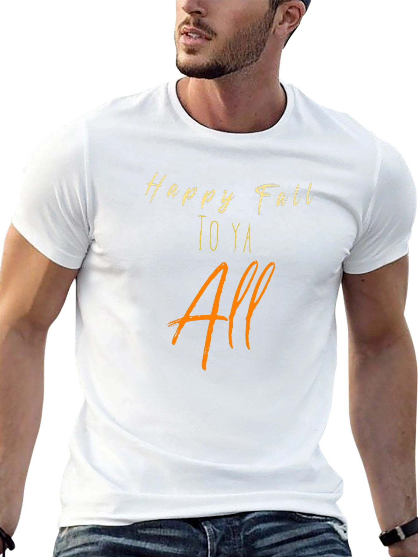 Happy Fall T-Shirt - Cozy Autumn Vibes