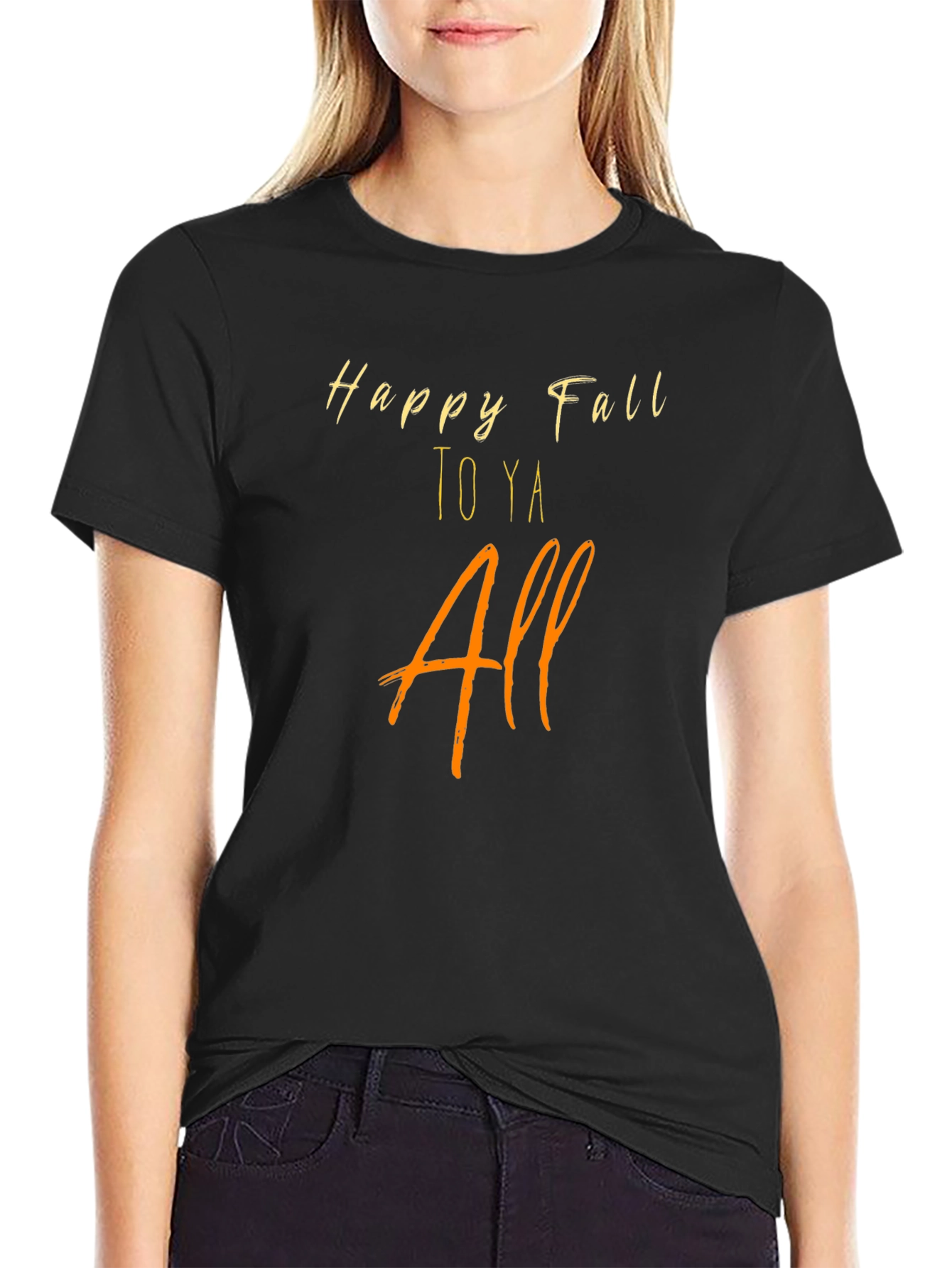 Happy Fall T-Shirt - Cozy Autumn Vibes