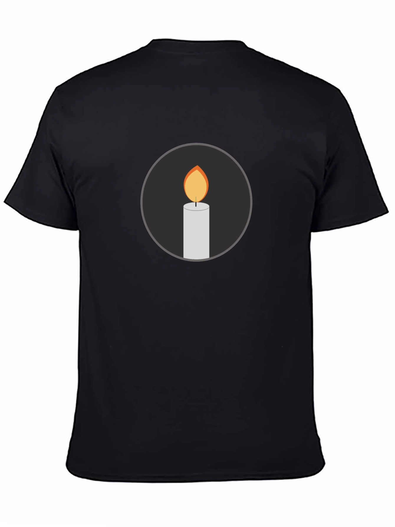 Candle Graphic Black T-Shirt