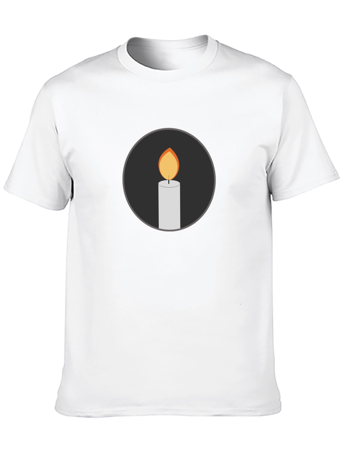 Candle Graphic Black T-Shirt