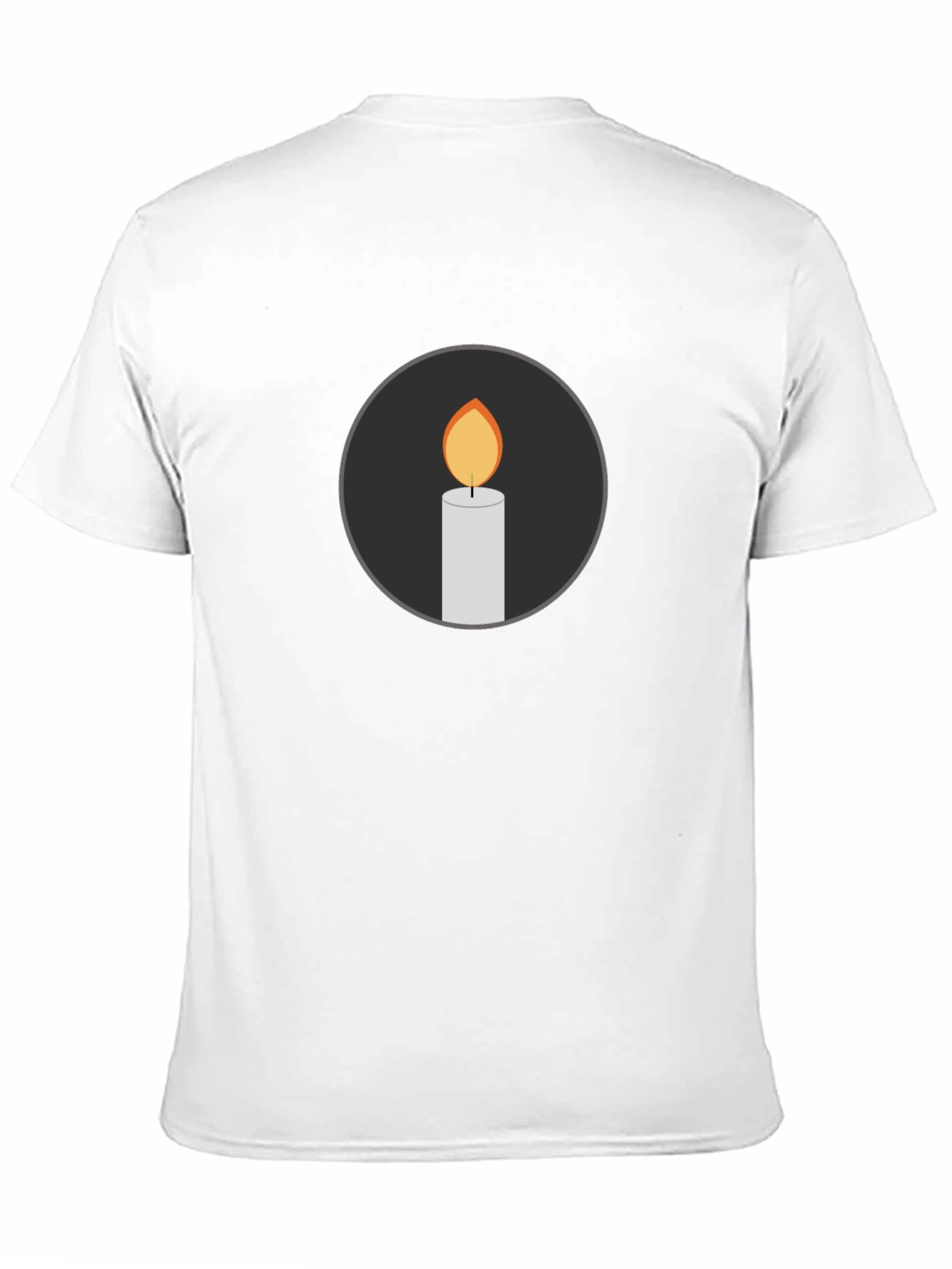Candle Graphic Black T-Shirt