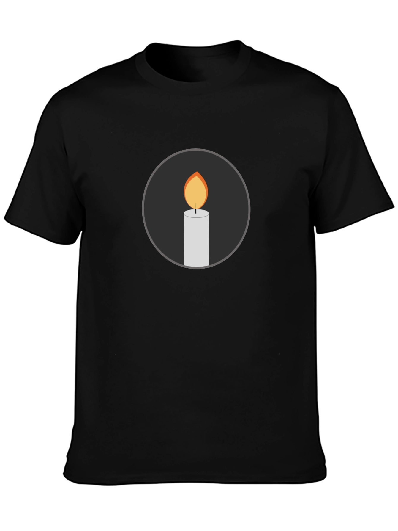 Candle Graphic Black T-Shirt