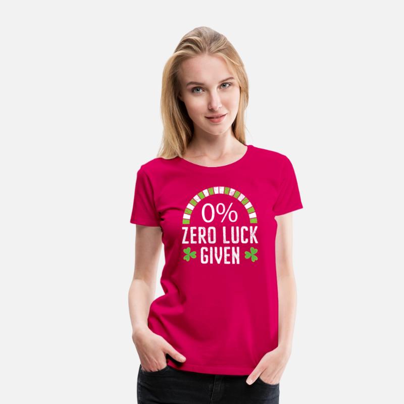 Zero Luck Given St. Patricks Day Irish Shamrock