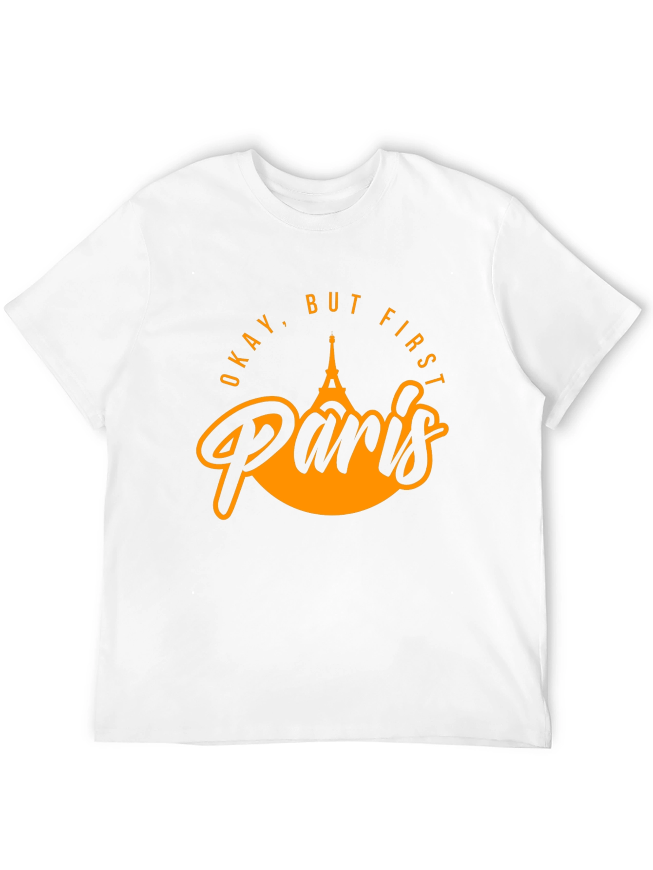Okay But First Paris Black Graphic Tee