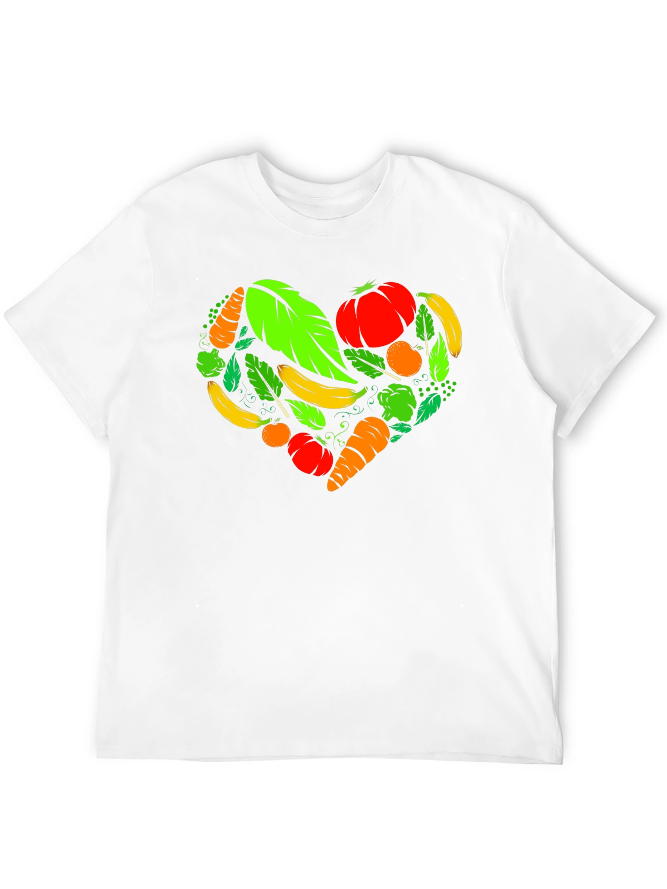 Vegan Heart Black T-Shirt - Plant Based Love