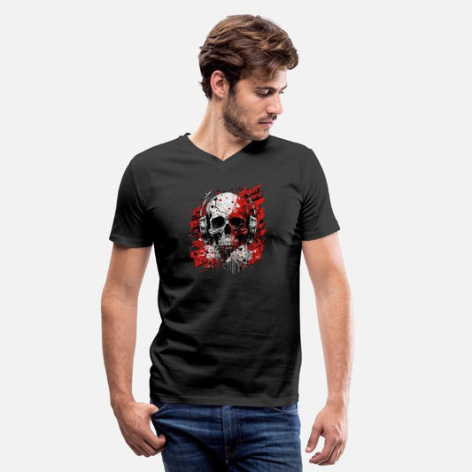 Zombie skull techno dj