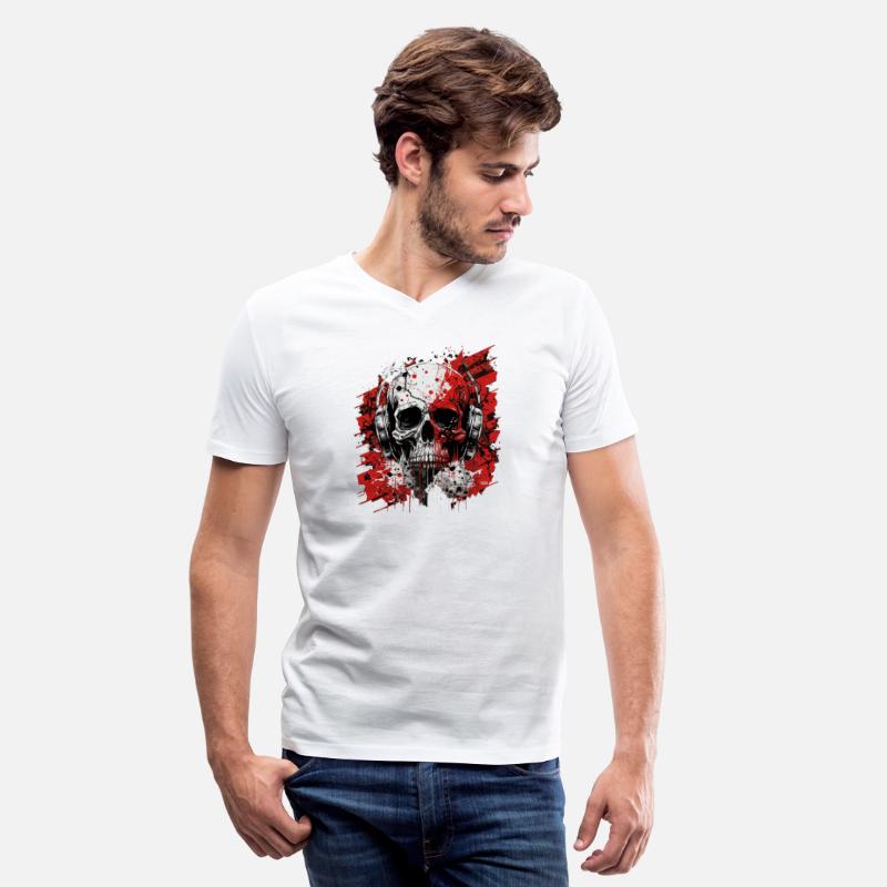 Zombie skull techno dj