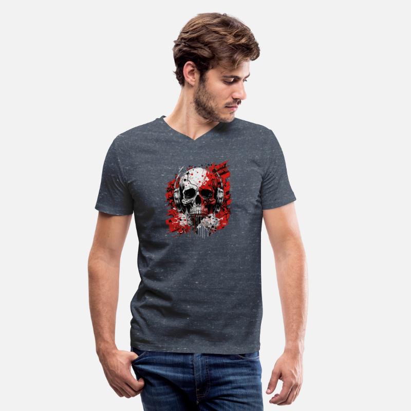 Zombie skull techno dj